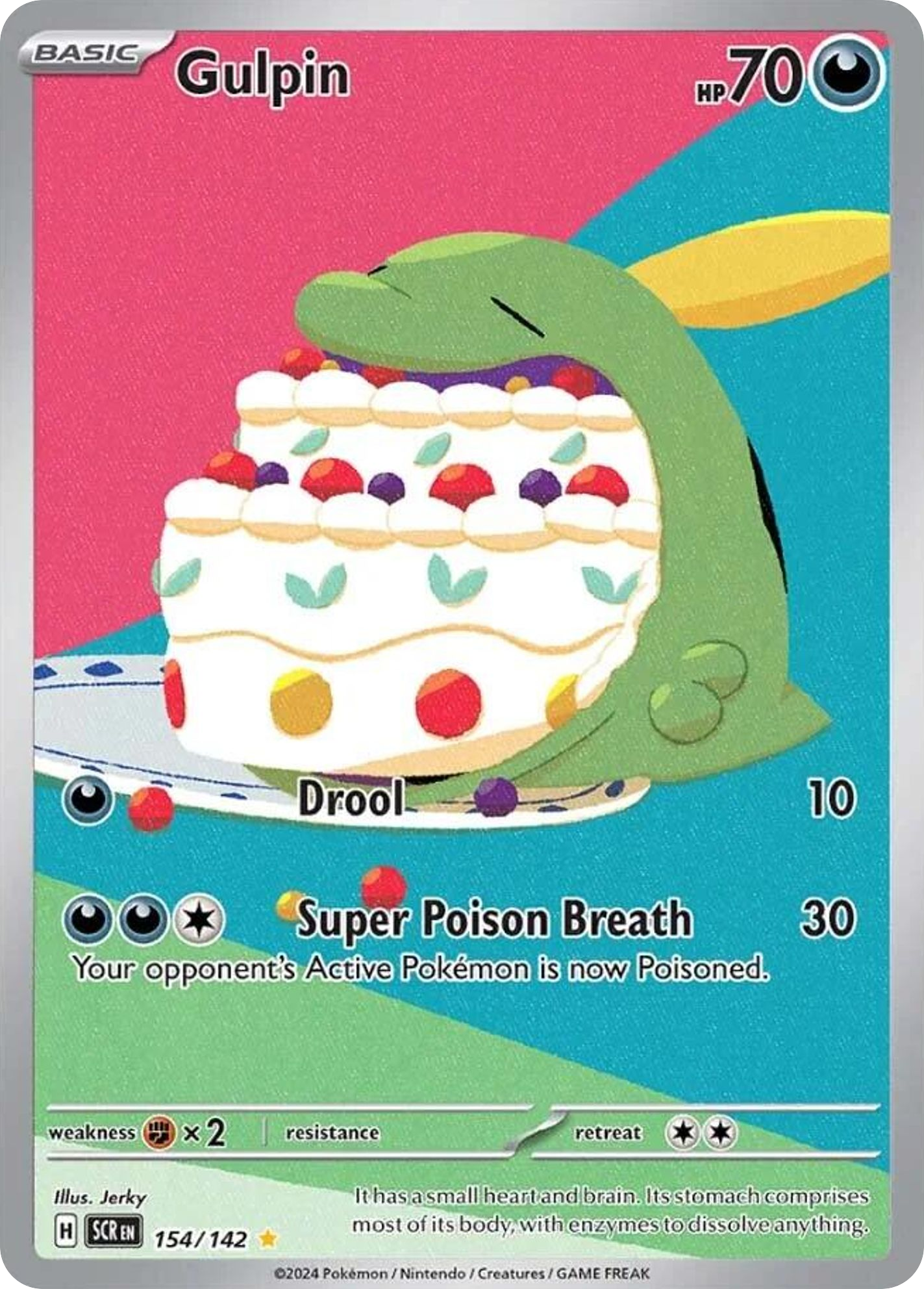 Gulpin 154/142 Illustration Rare card from Stellar Crown