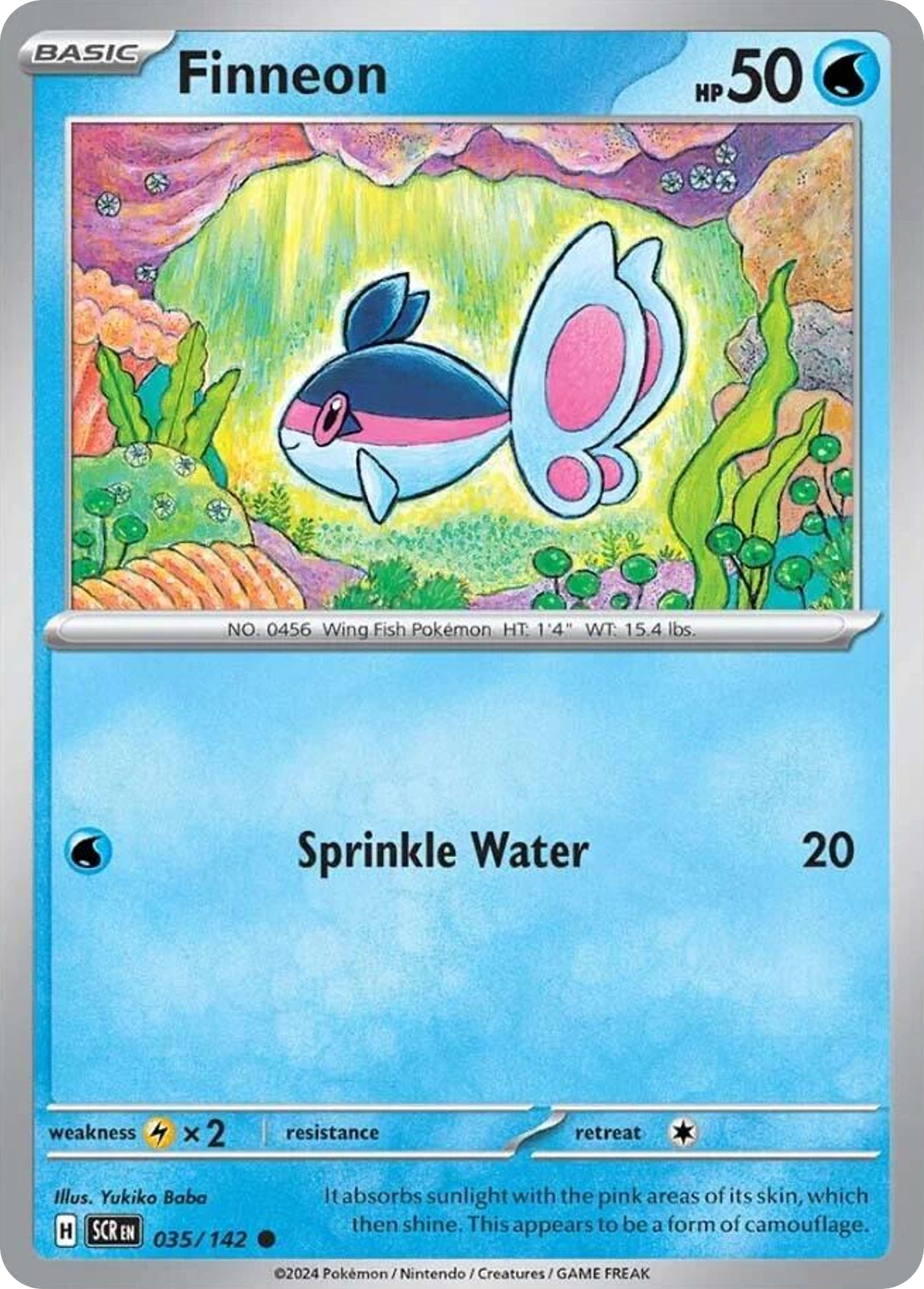 Finneon 35 Common card from Stellar Crown