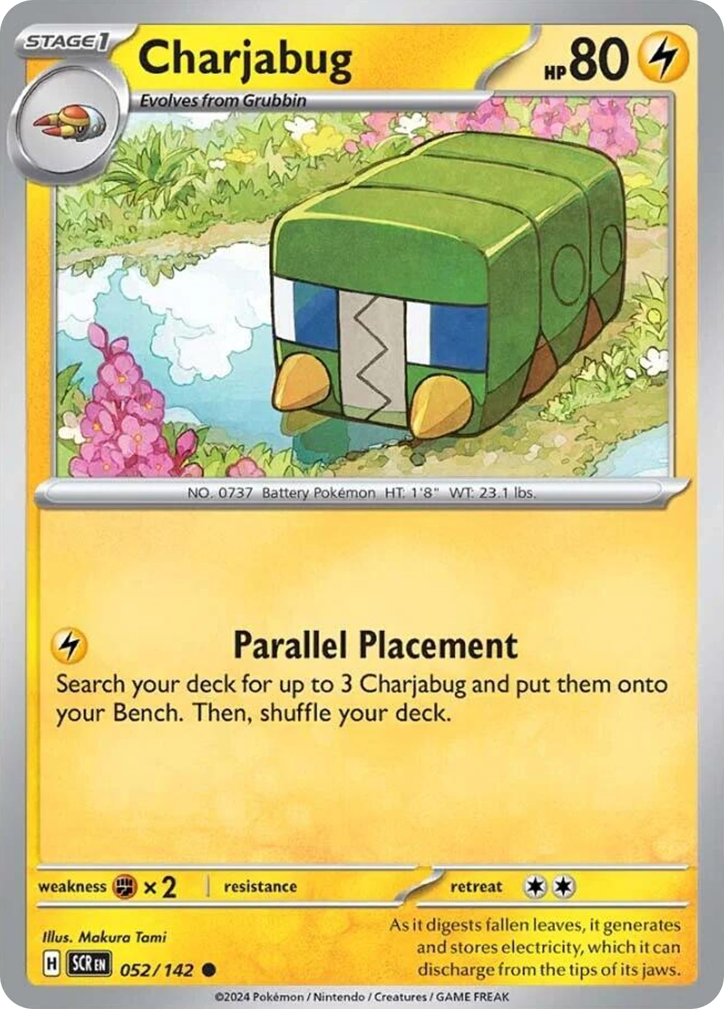 Charjabug 52 Common card from Stellar Crown