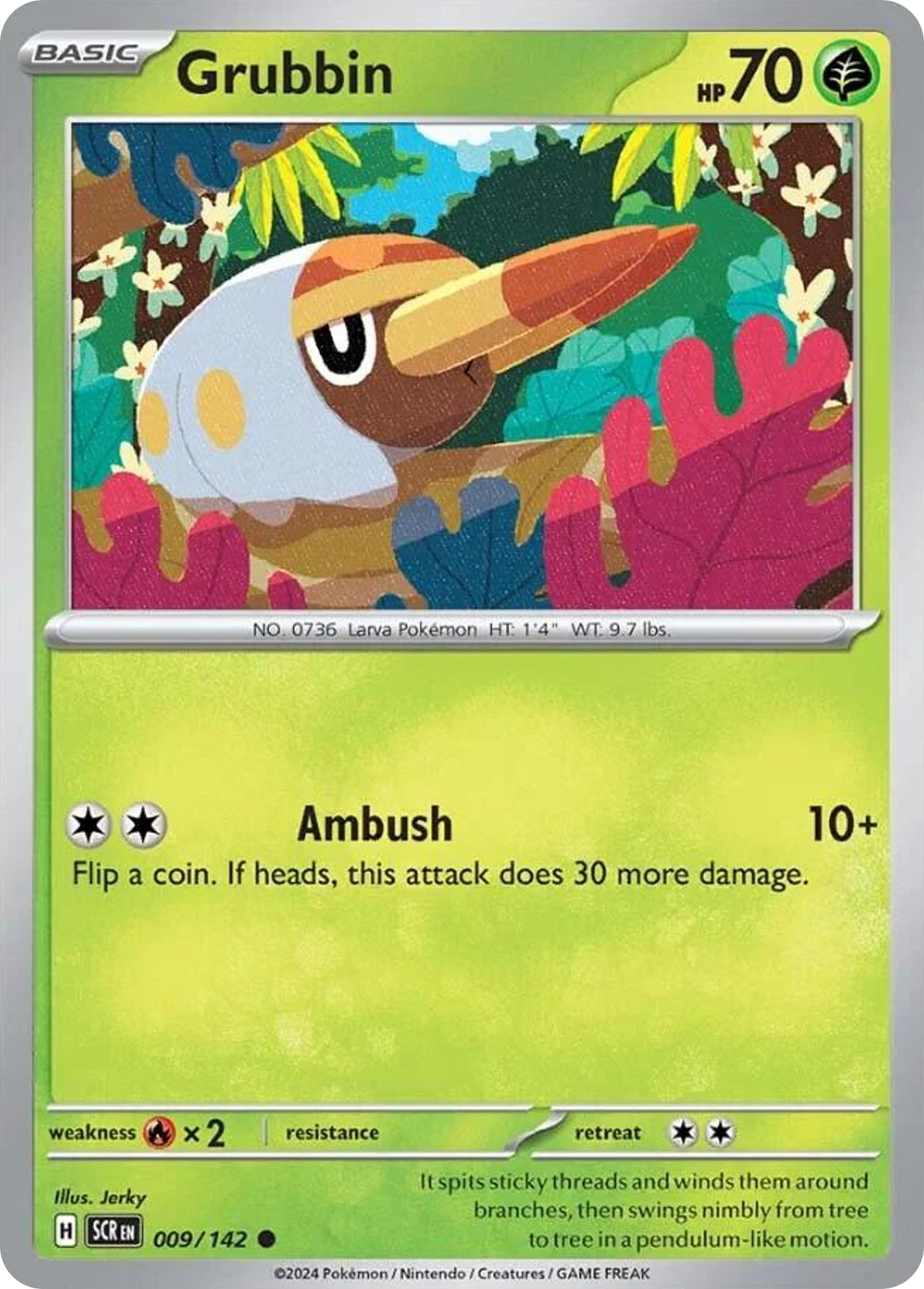 Grubbin 9/142 Common card from Stellar Crown
