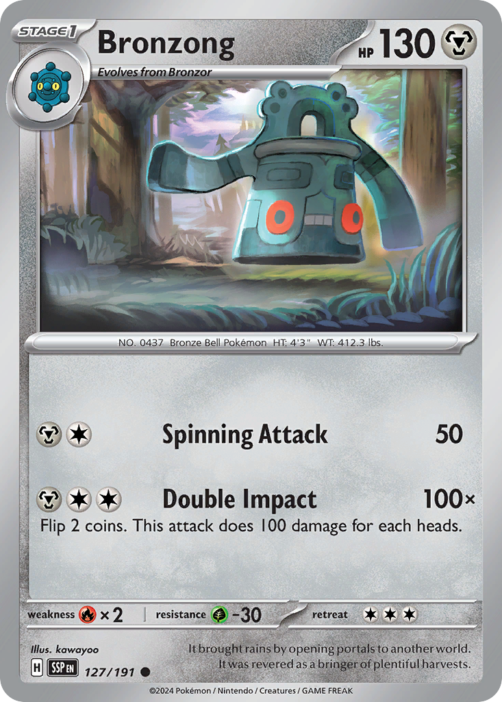 Bronzong 127 Common card from Surging Sparks