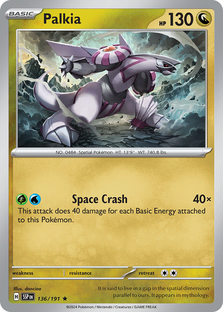 Palkia 136/191 Rare card from Surging Sparks