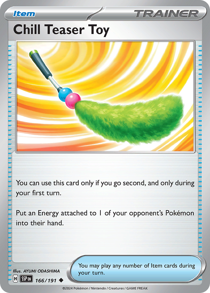 Chill Teaser Toy 166/191 Uncommon card from Surging Sparks