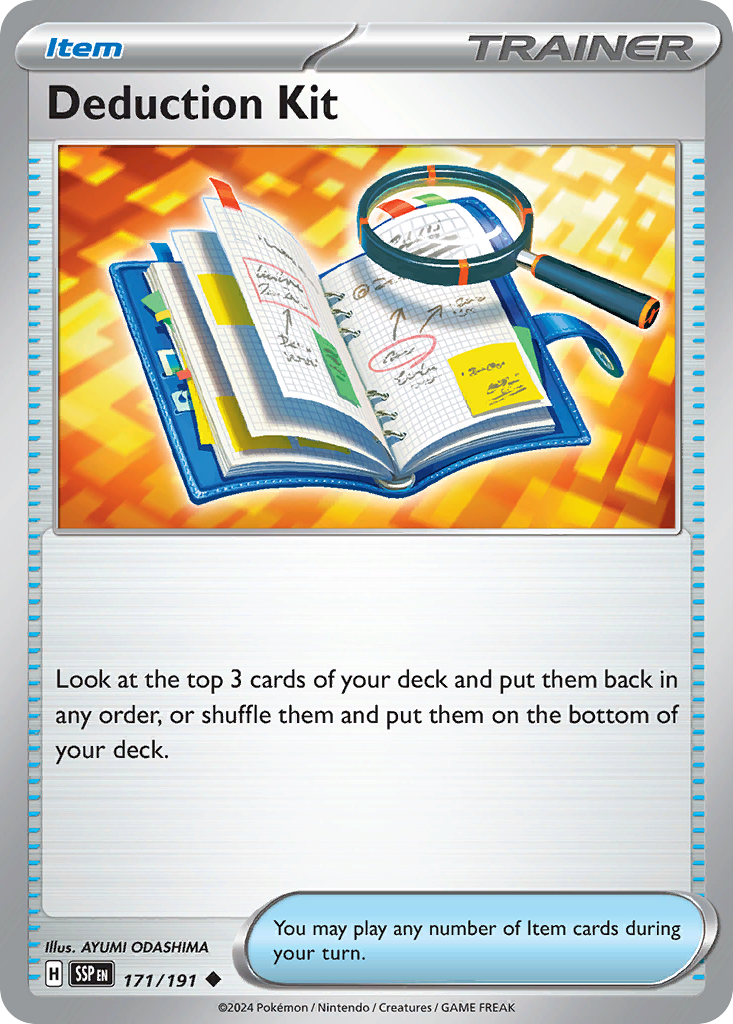 Deduction Kit 171/191 Uncommon card from Surging Sparks