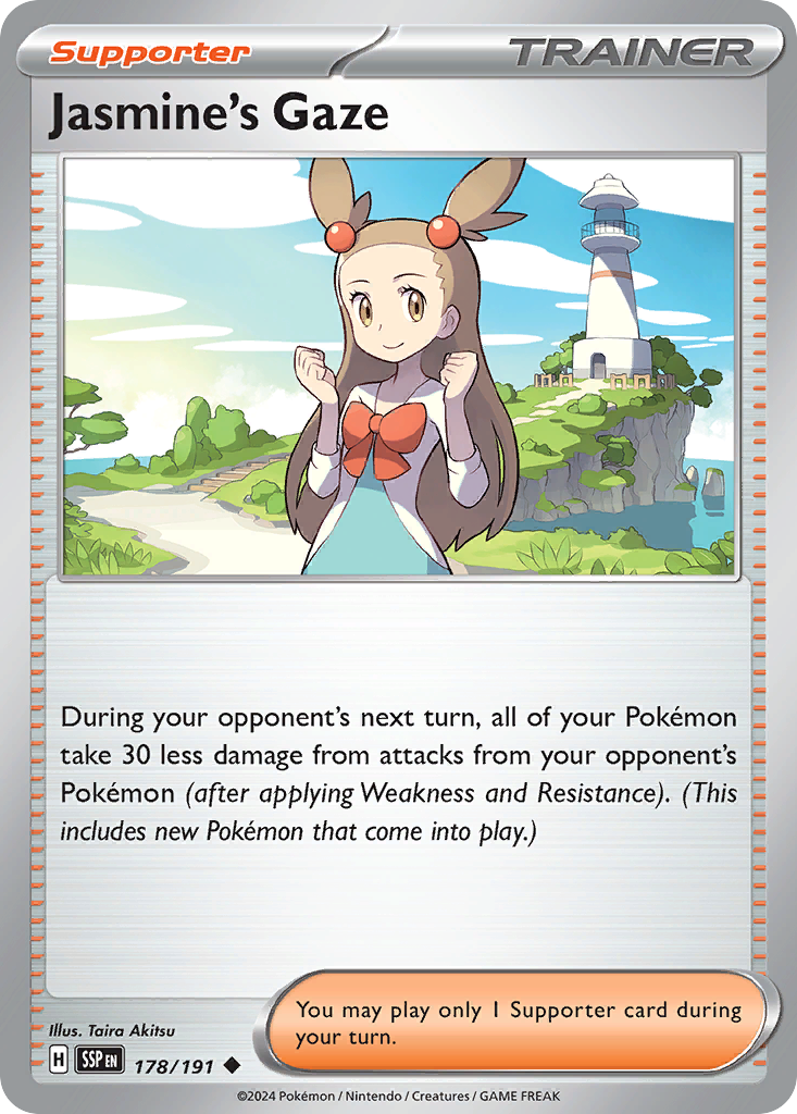 Jasmine's Gaze 178 Uncommon card from Surging Sparks