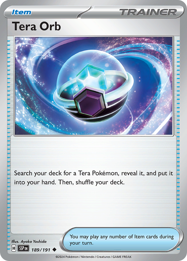Tera Orb 189/191 Uncommon card from Surging Sparks