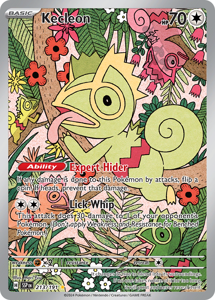 Kecleon 213 Illustration Rare card from Surging Sparks