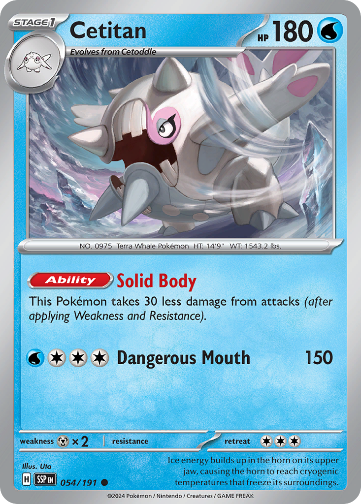 Cetitan 54 Common card from Surging Sparks
