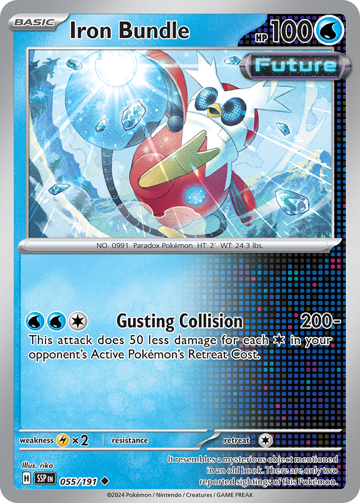 Iron Bundle 55/191 Uncommon card from Surging Sparks