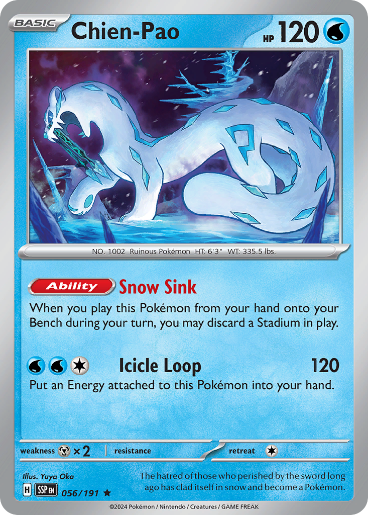 Chien-Pao 56 Rare card from Surging Sparks