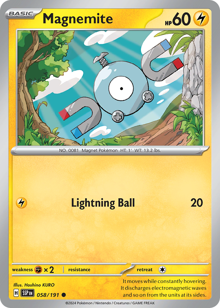 Magnemite 58/191 Common card from Surging Sparks