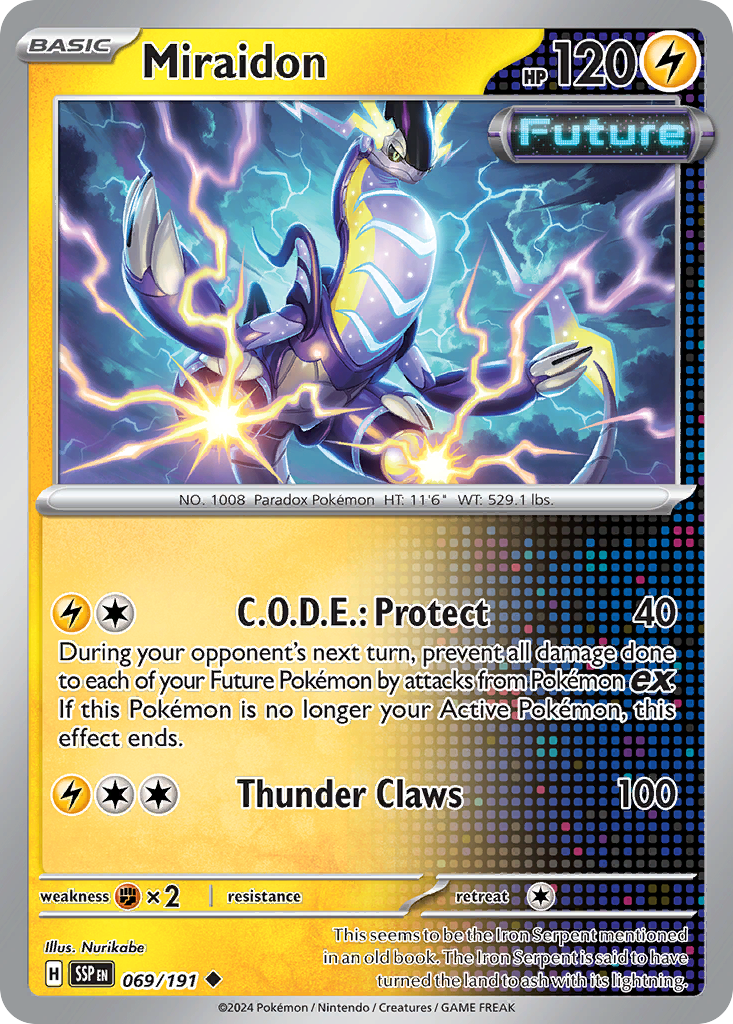 Miraidon 69 Uncommon card from Surging Sparks