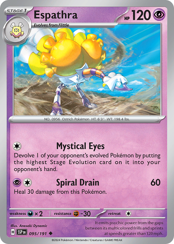 Espathra 95/191 Uncommon card from Surging Sparks