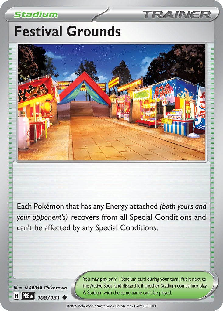 Festival Grounds 108 Uncommon card from Prismatic Evolutions