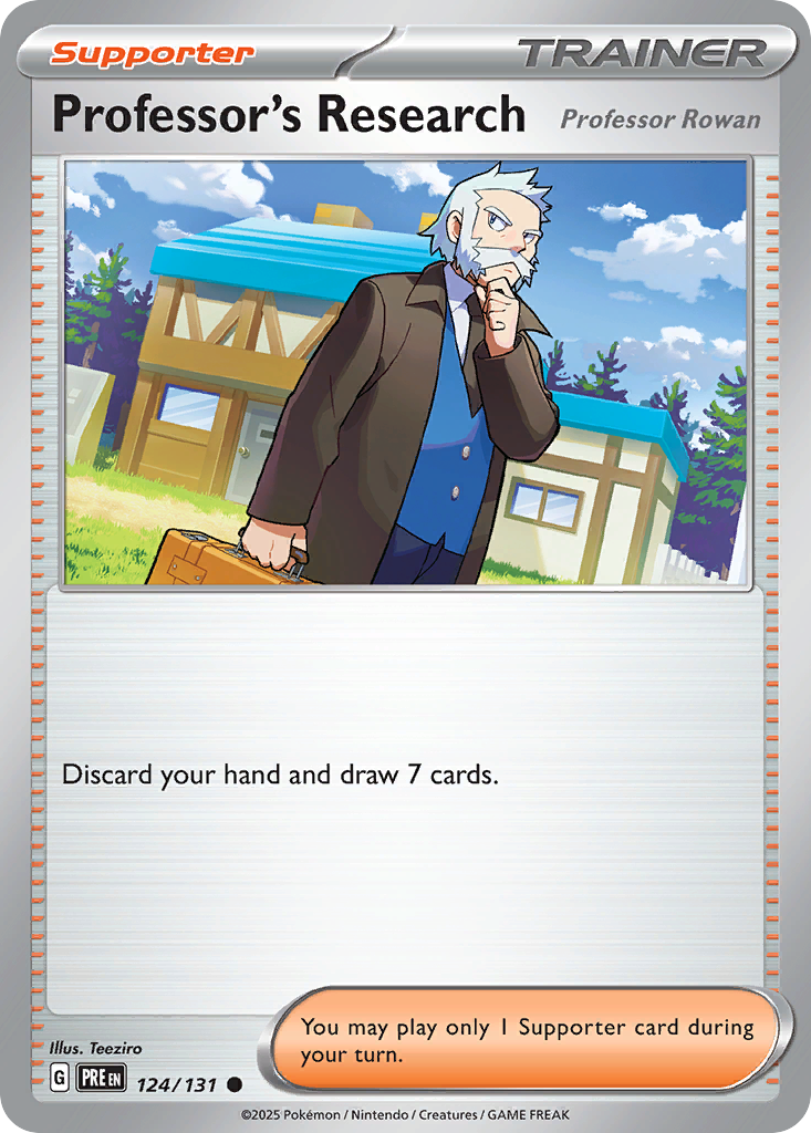 Professor's Research 124 Common card from Prismatic Evolutions