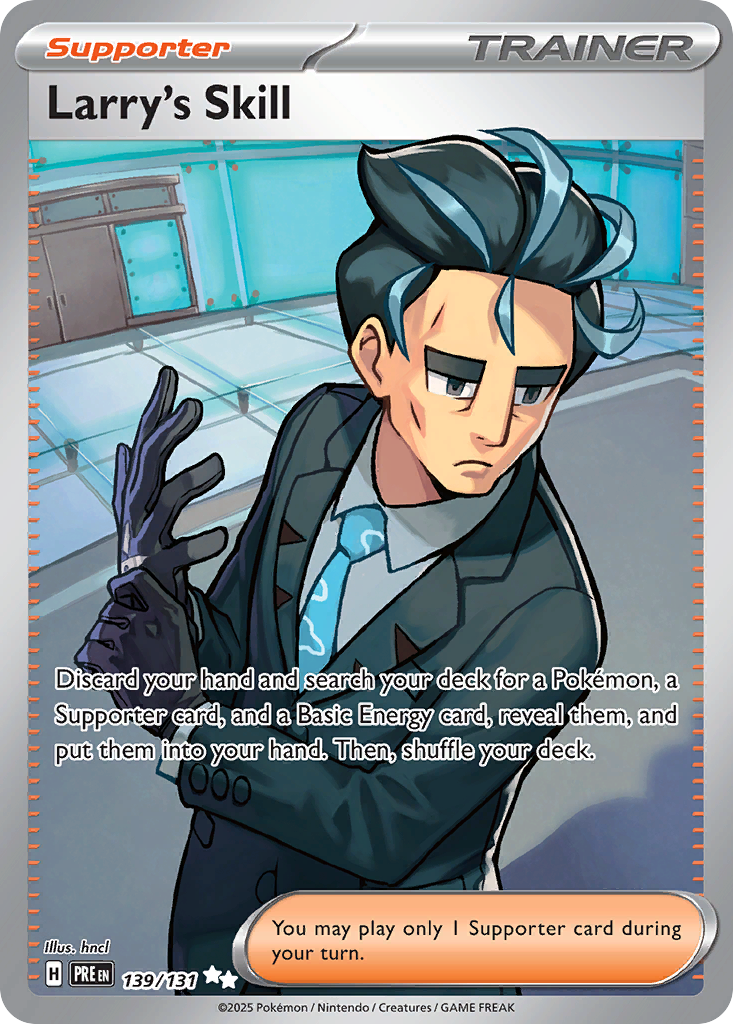 Larry's Skill 139/131 Ultra Rare card from Prismatic Evolutions