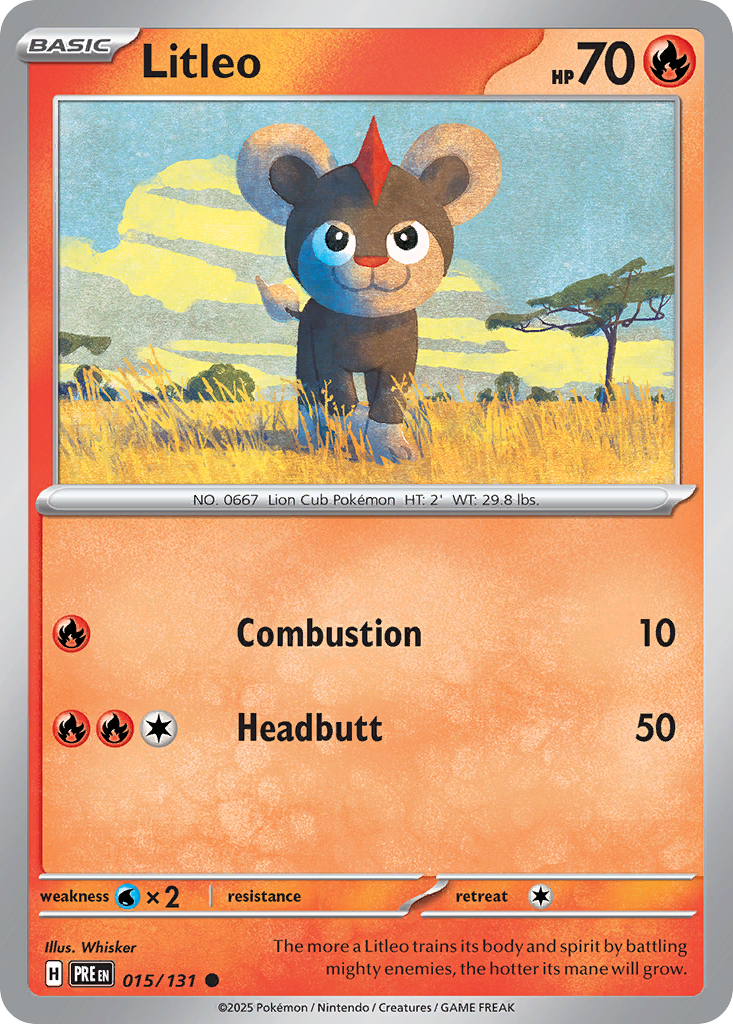 Litleo 15 Common card from Prismatic Evolutions