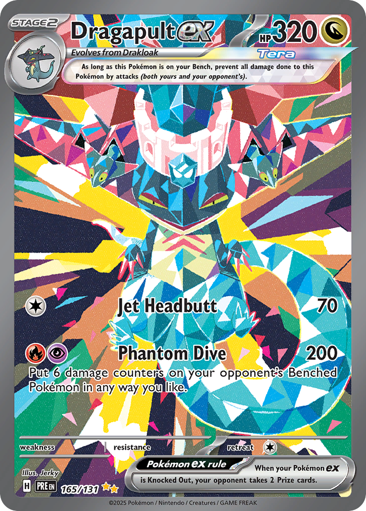 Dragapult ex 165 Special Illustration Rare card from Prismatic Evolutions