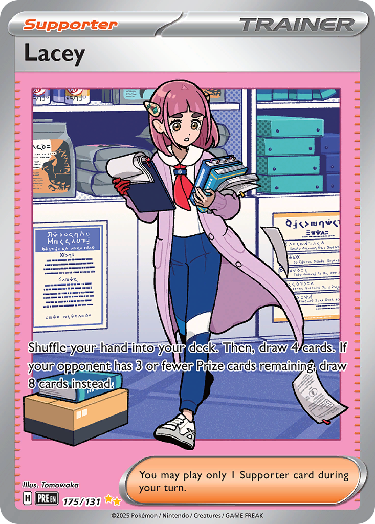 Lacey 175 Special Illustration Rare card from Prismatic Evolutions