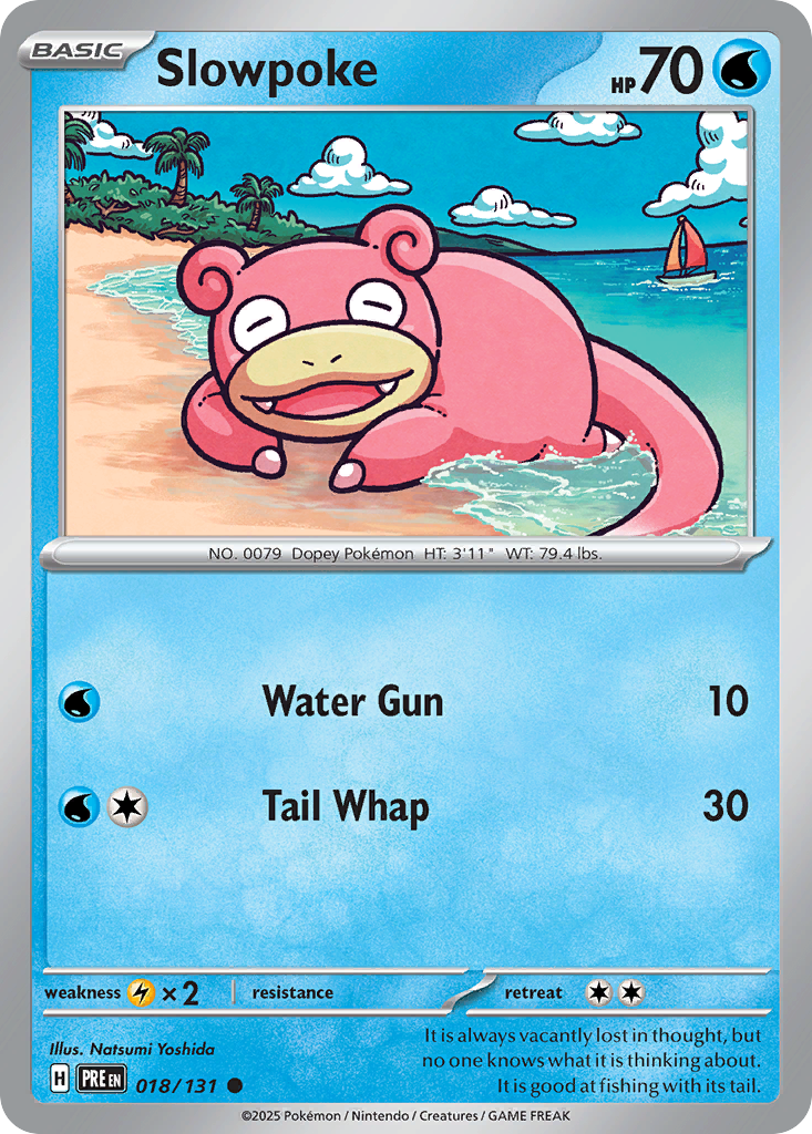 Slowpoke 18 Common card from Prismatic Evolutions