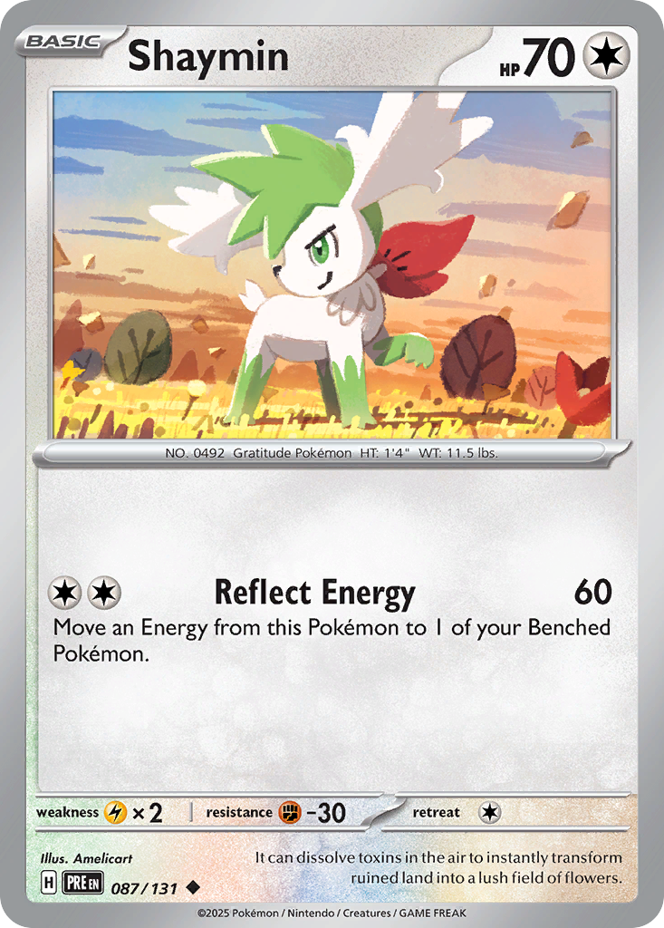 Shaymin 87 Uncommon card from Prismatic Evolutions