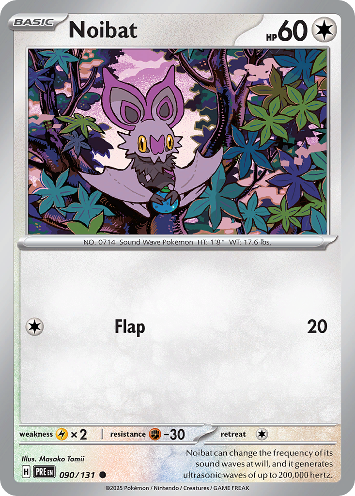 Noibat 90 Common card from Prismatic Evolutions