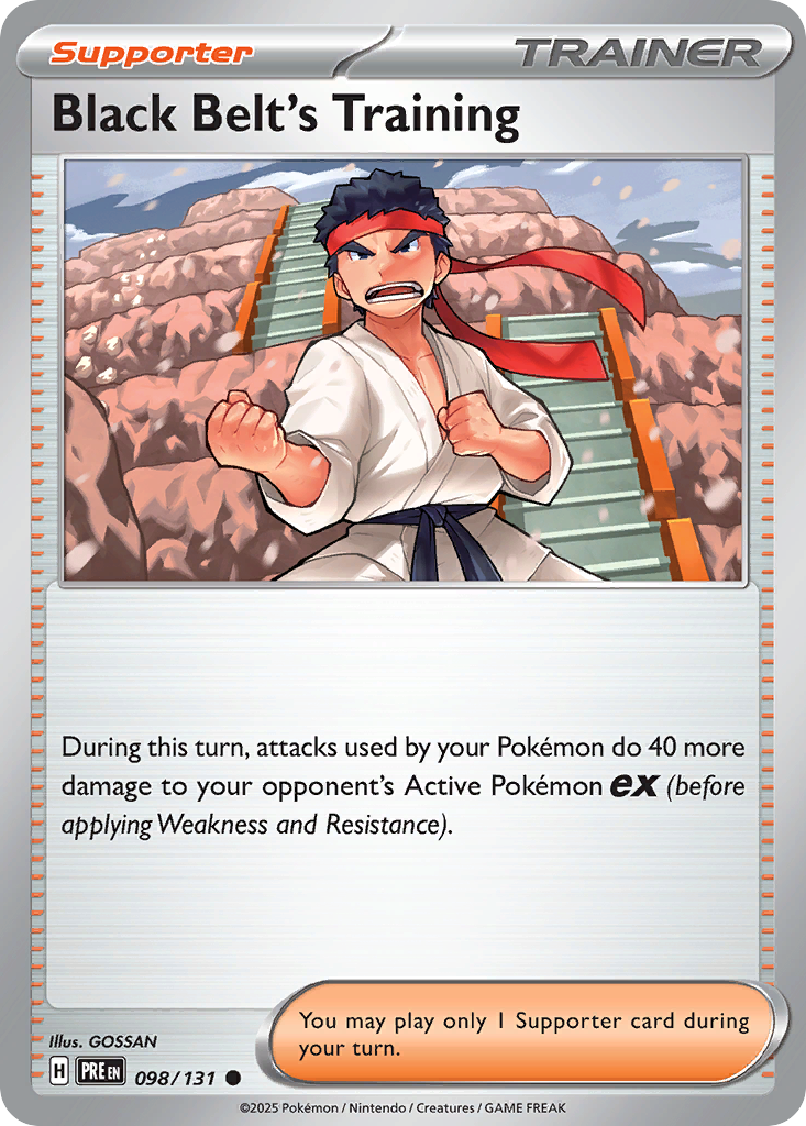 Black Belt's Training 98/131 Common card from Prismatic Evolutions