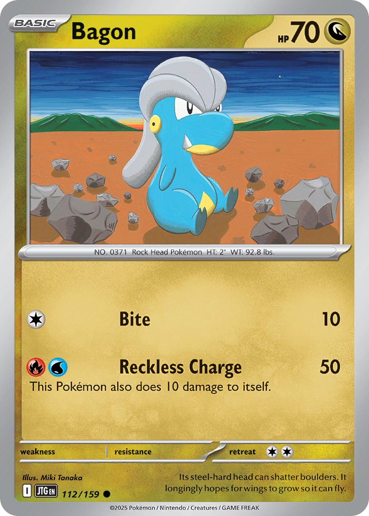 Bagon 112 Common card from Journey Together