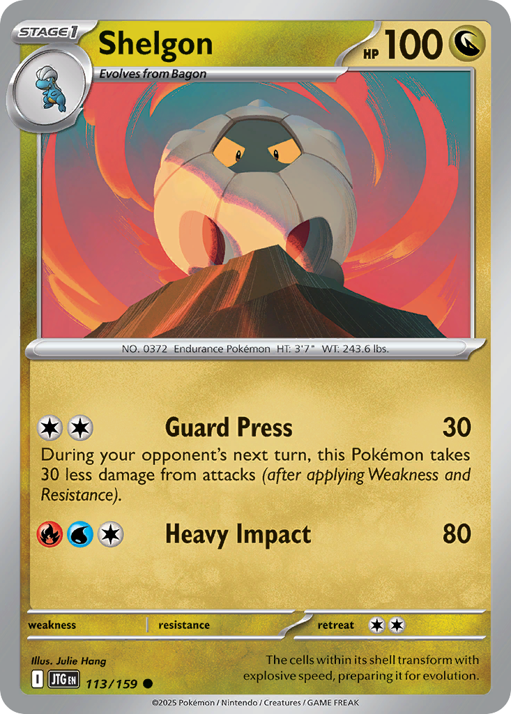 Shelgon 113/159 Common card from Journey Together