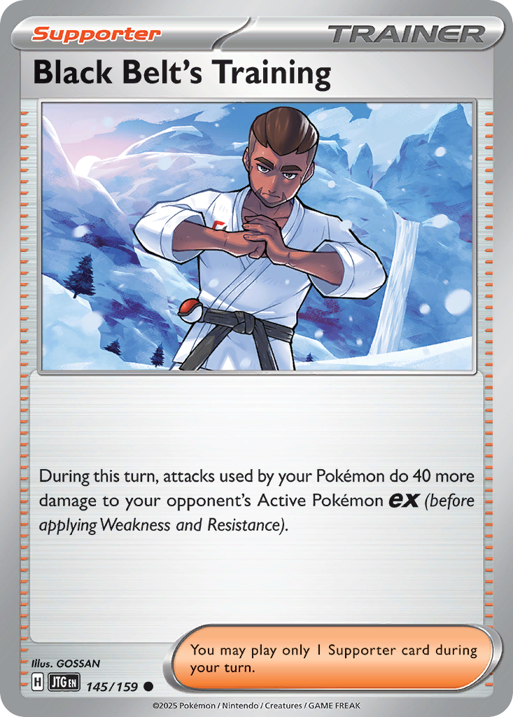 Black Belt's Training 145 Common card from Journey Together