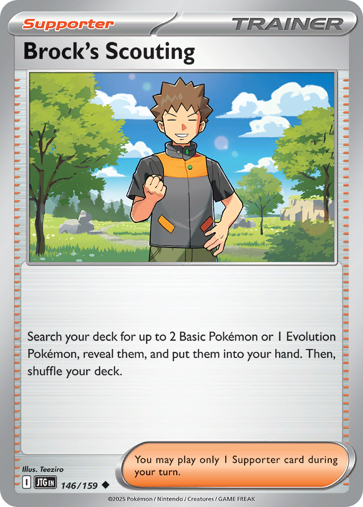 Brock's Scouting 146/159 Uncommon card from Journey Together