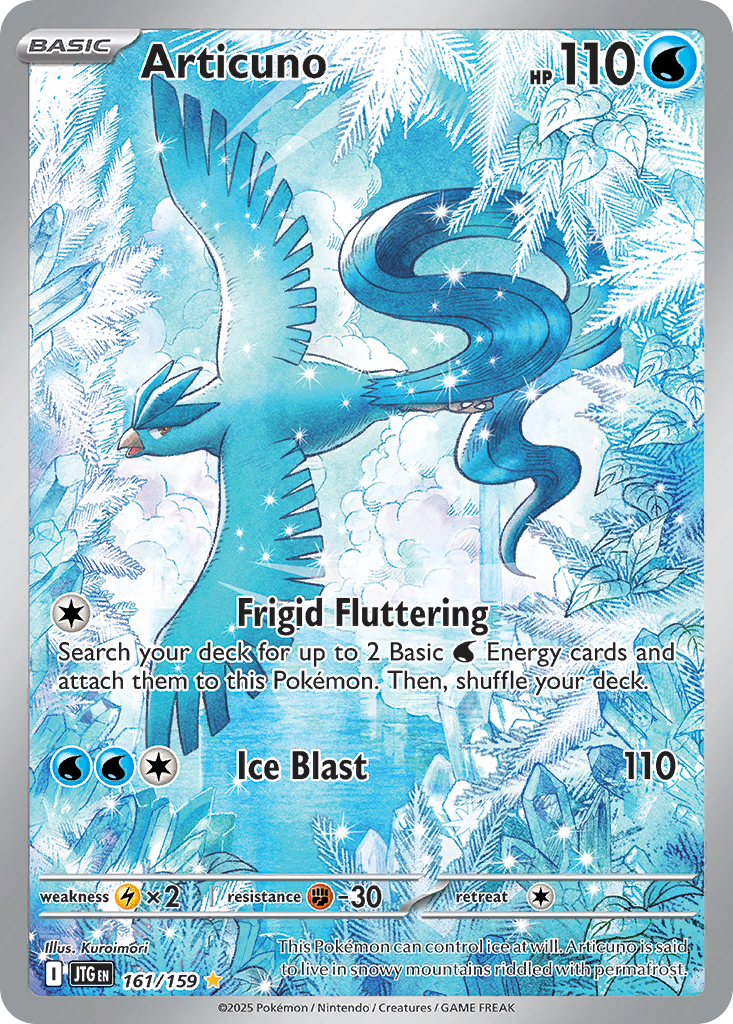 Articuno 161 Illustration Rare card from Journey Together