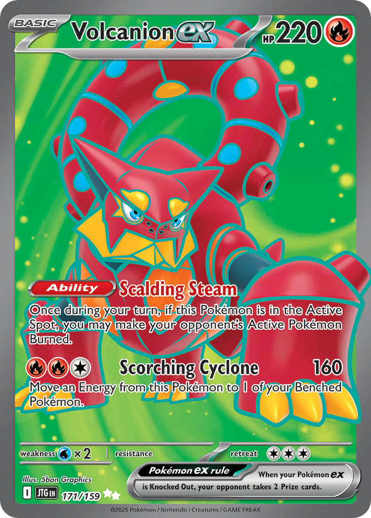 Volcanion ex 171/159 Ultra Rare card from Journey Together