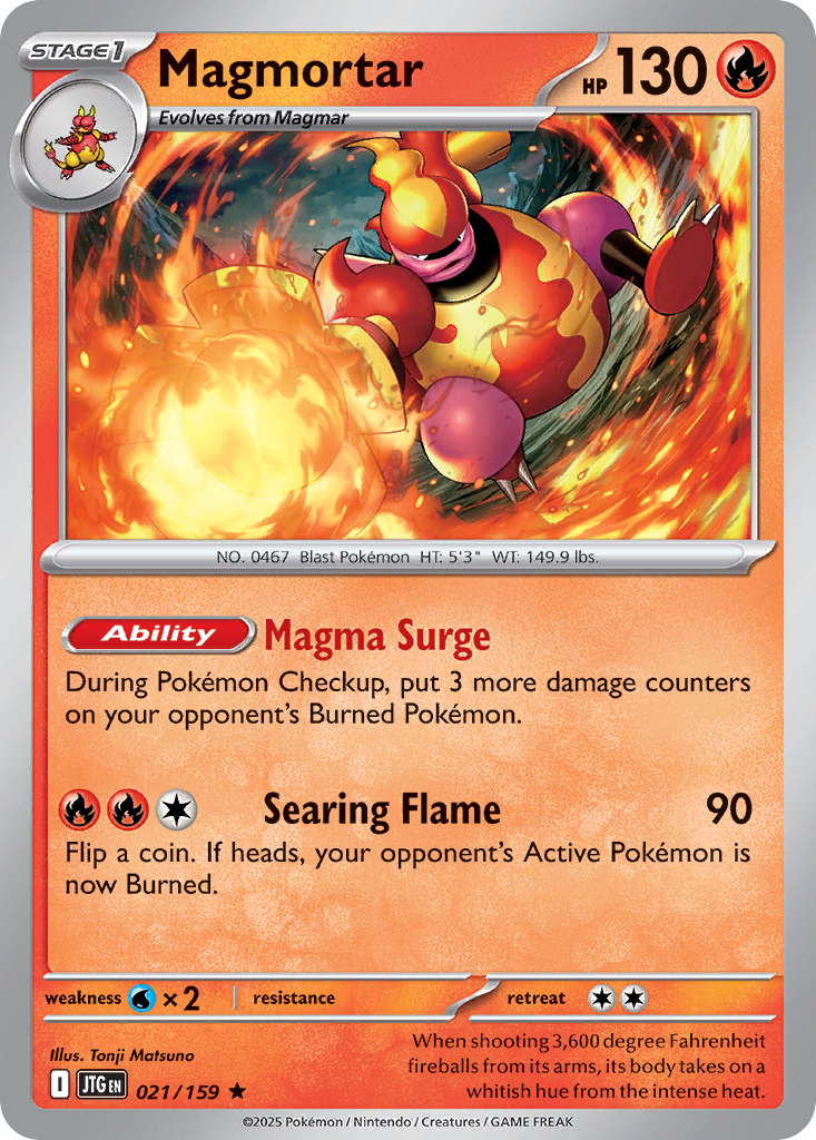 Magmortar 21 Rare card from Journey Together