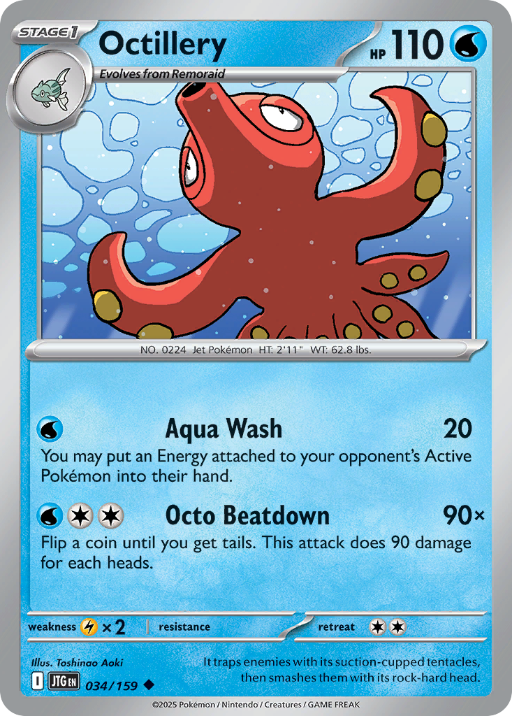 Octillery 34 Uncommon card from Journey Together