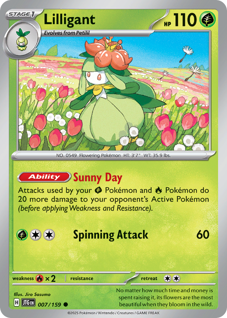 Lilligant 7 Common card from Journey Together