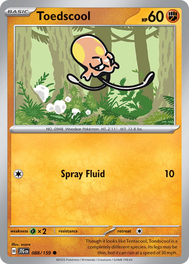Toedscool 88 Common card from Journey Together