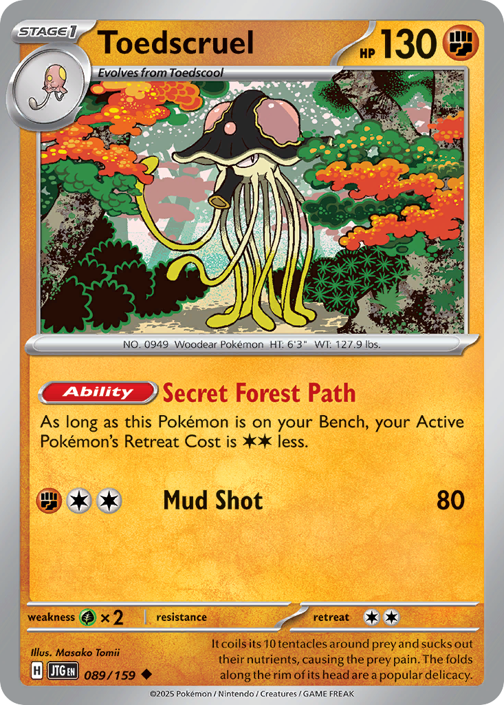 Toedscruel 89 Uncommon card from Journey Together