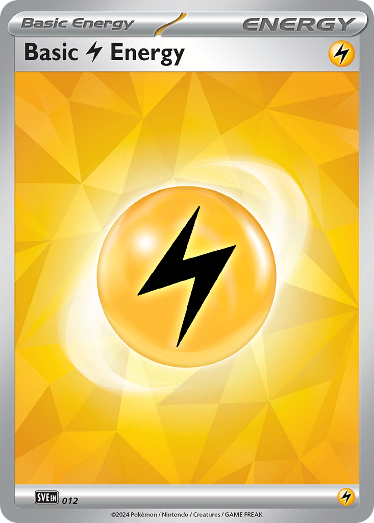 Basic Lightning Energy 12 Common card from Scarlet & Violet Energies