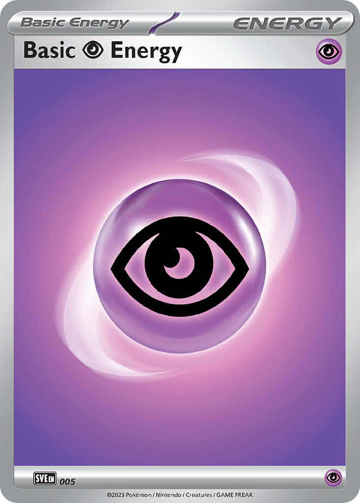 Basic Psychic Energy 5/8 Common card from Scarlet & Violet Energies