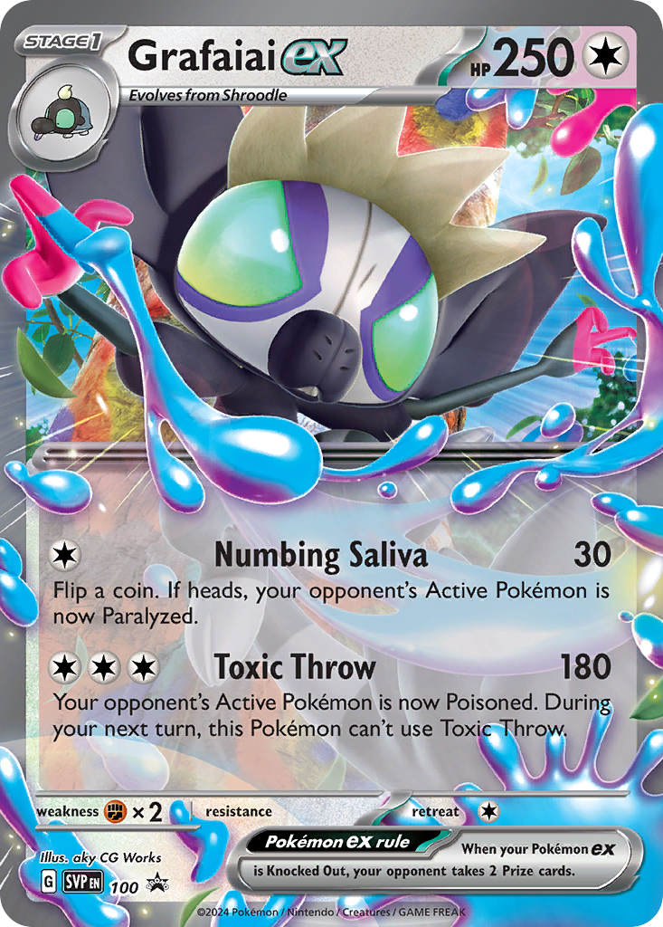 Grafaiai ex 100 Promo card from Scarlet & Violet Black Star Promos