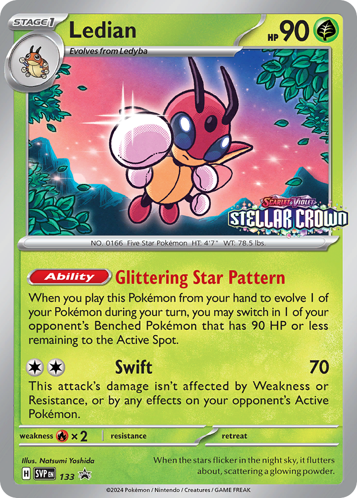 Ledian 133 Promo card from Scarlet & Violet Black Star Promos