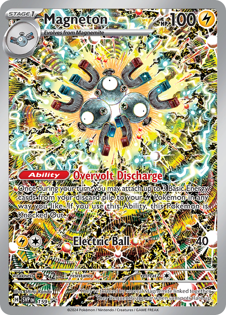 Magneton 159 Promo card from Scarlet & Violet Black Star Promos