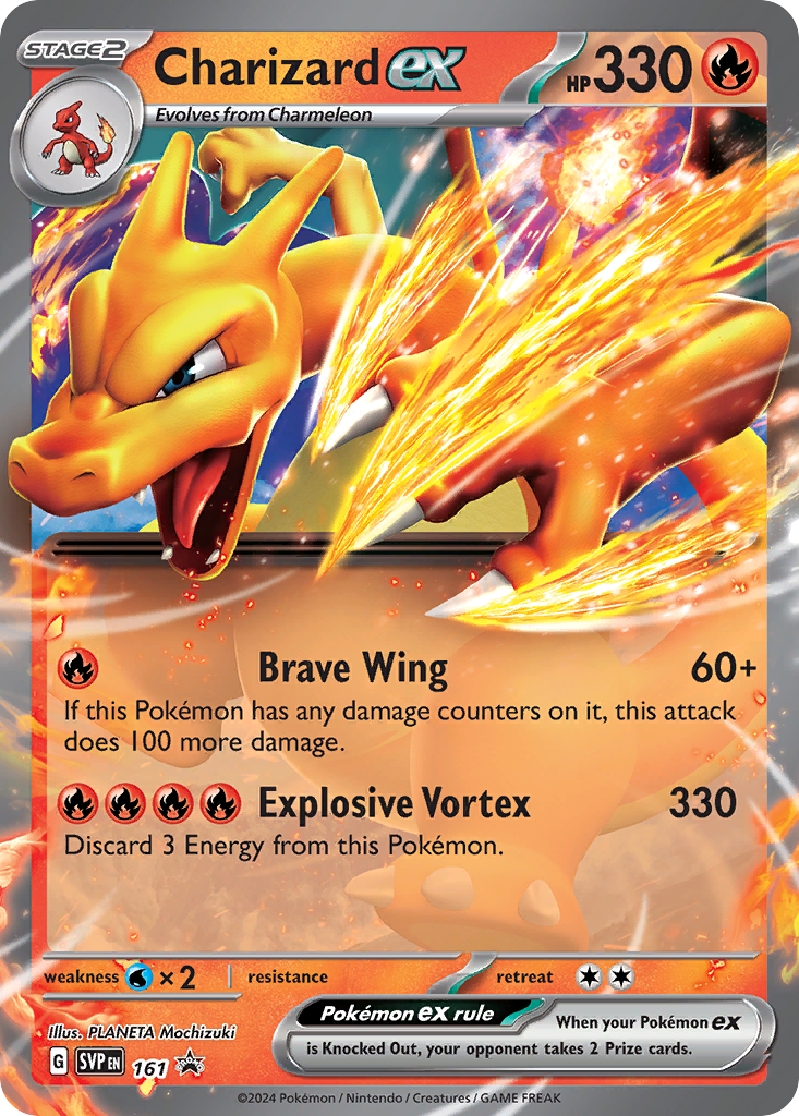 Charizard ex 161/215 Promo card from Scarlet & Violet Black Star Promos