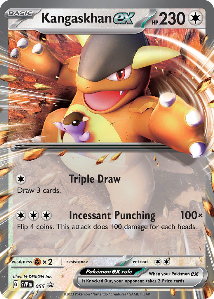 Kangaskhan ex 55 Promo card from Scarlet & Violet Black Star Promos