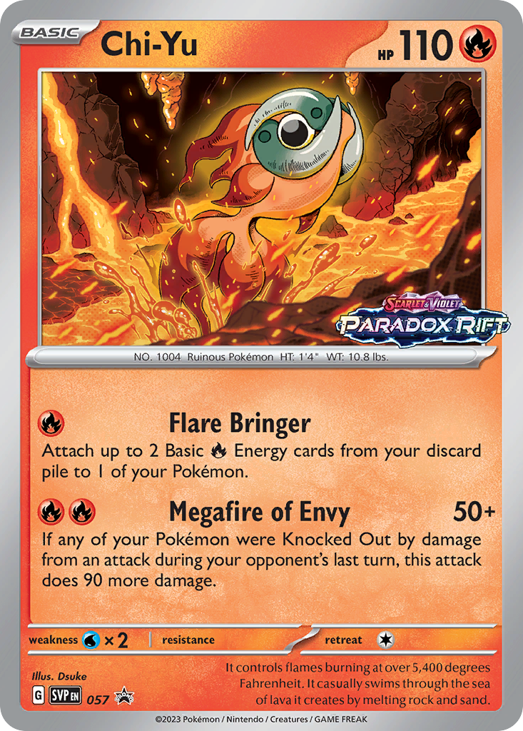 Chi-Yu 57 Promo card from Scarlet & Violet Black Star Promos