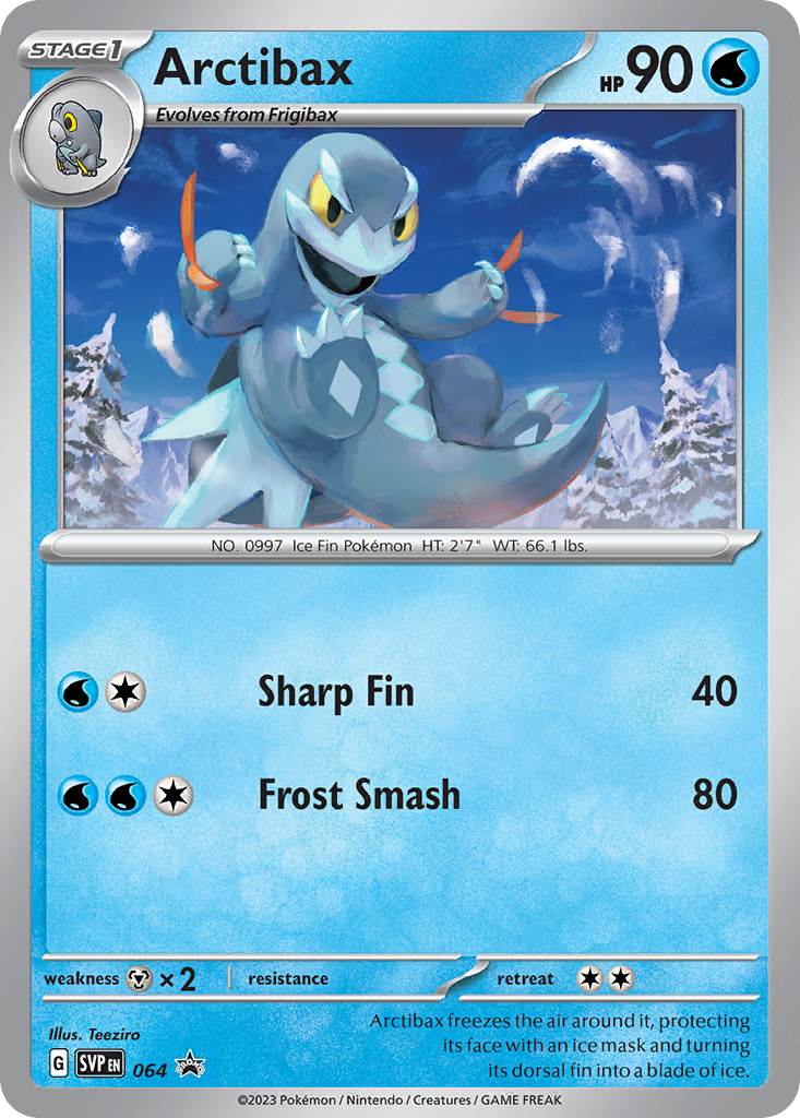 Arctibax 64 Promo card from Scarlet & Violet Black Star Promos