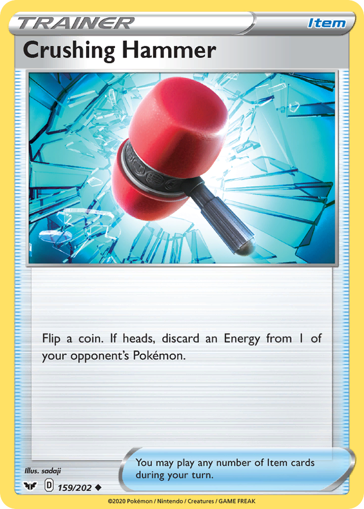 Crushing Hammer 159/202 Uncommon card from Sword & Shield
