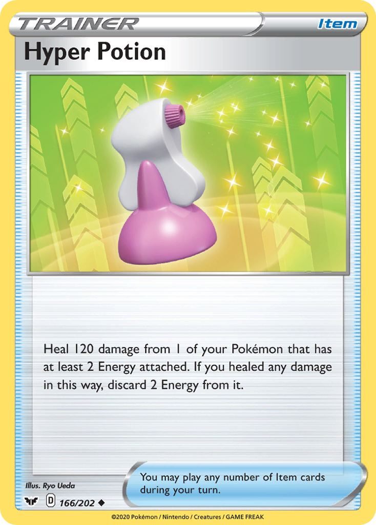 Hyper Potion 166 Uncommon card from Sword & Shield