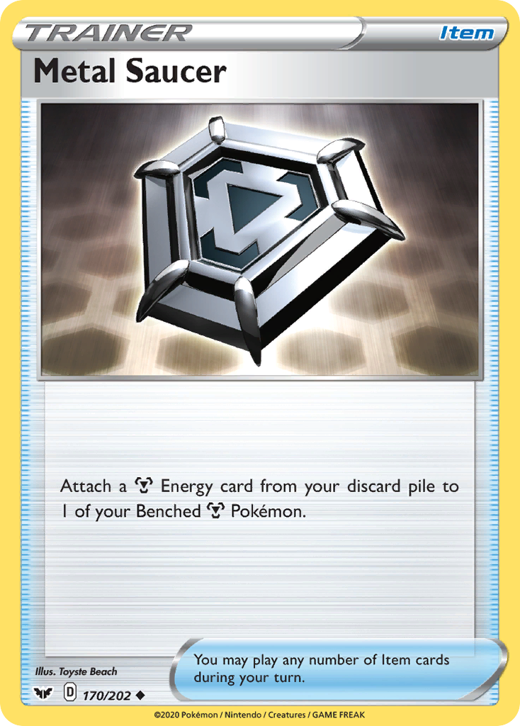 Metal Saucer 170 Uncommon card from Sword & Shield